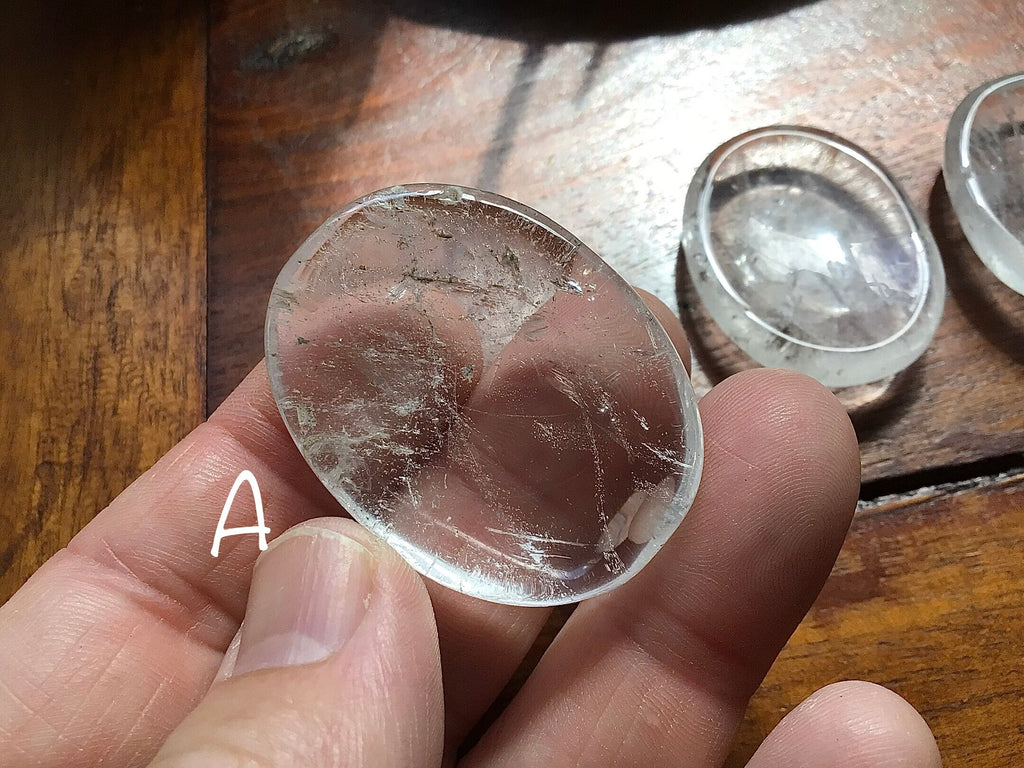 Clear Quartz Thumb Stones Group 4