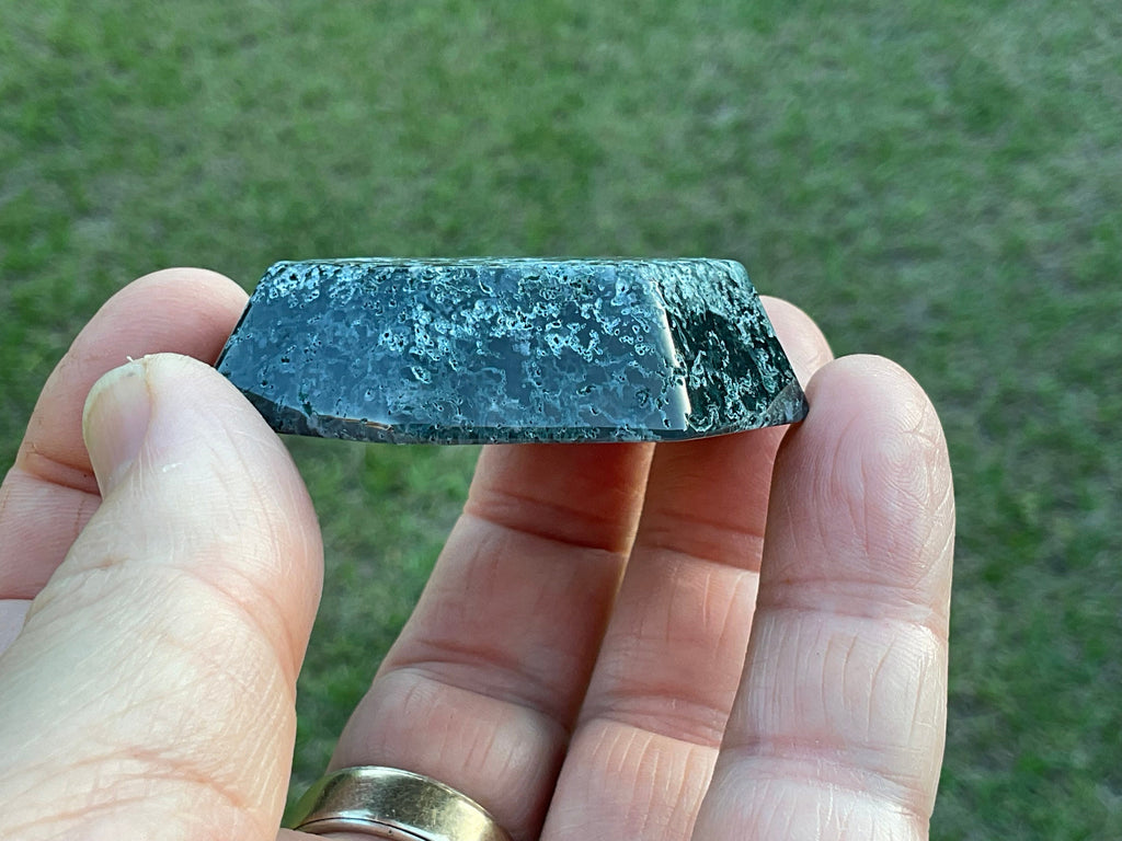 53g Moss Agate Trinket Bowl 5A