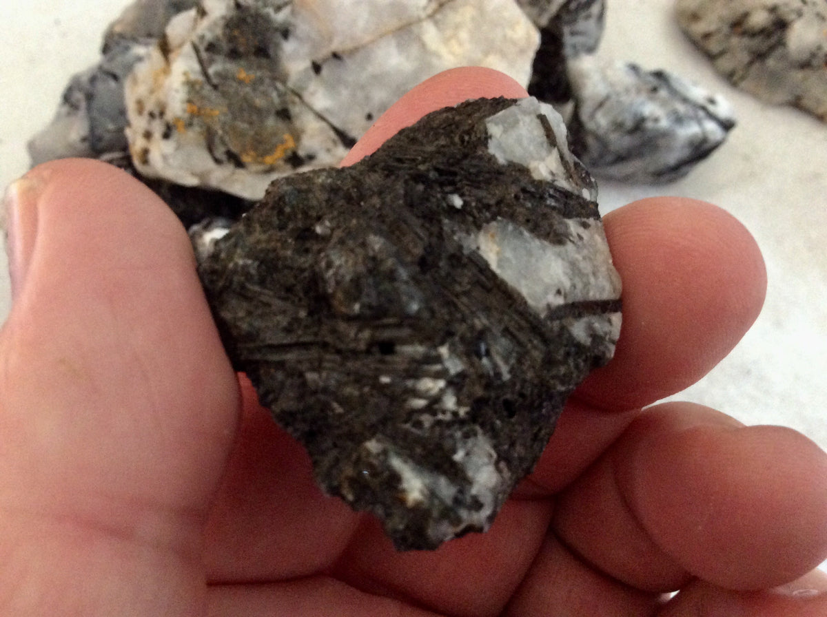 90g (3pieces) Small Rough Australian Tourmalated Quartz Pieces