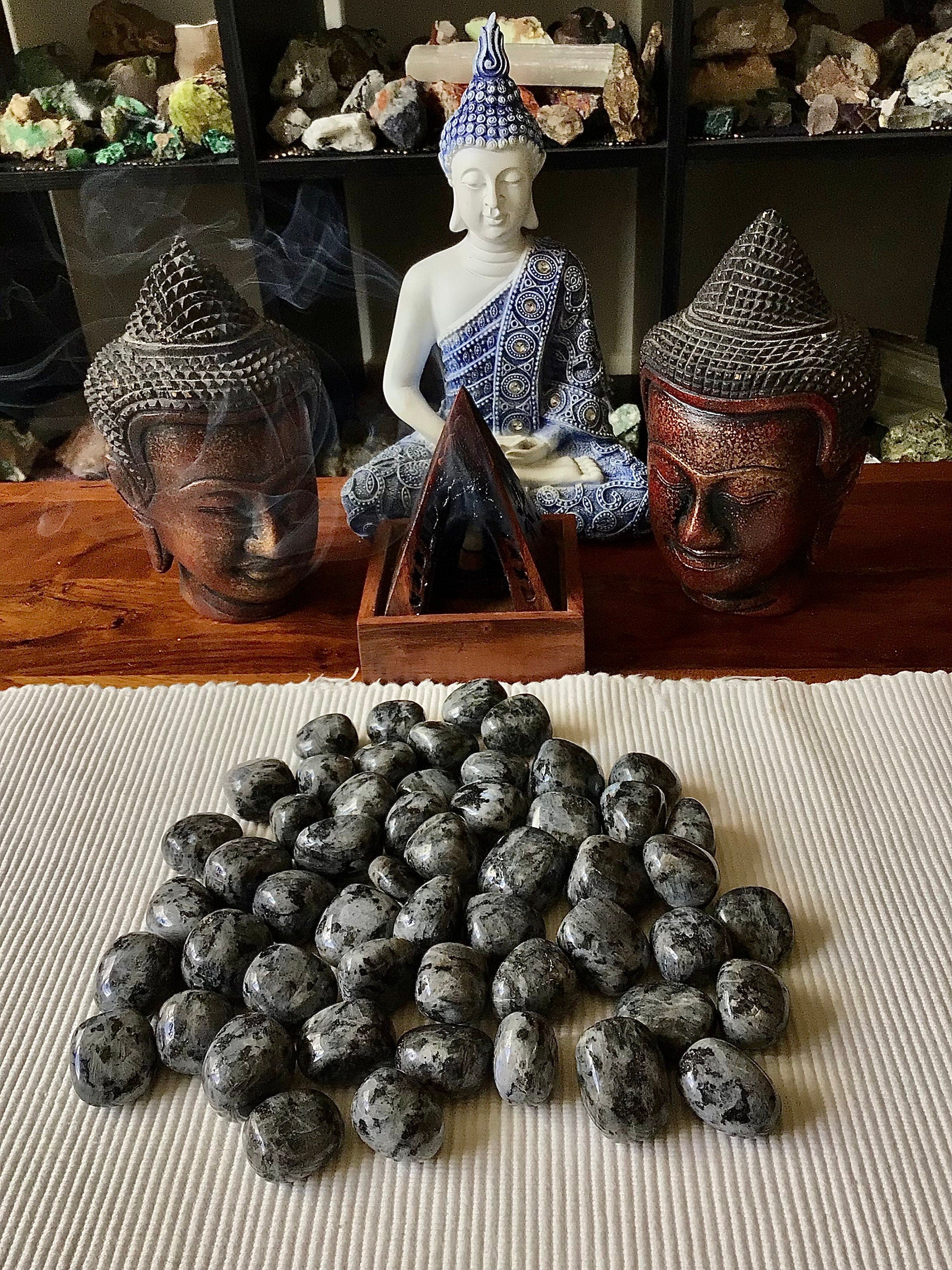 100g (5) Larvikite Tumbled Stones