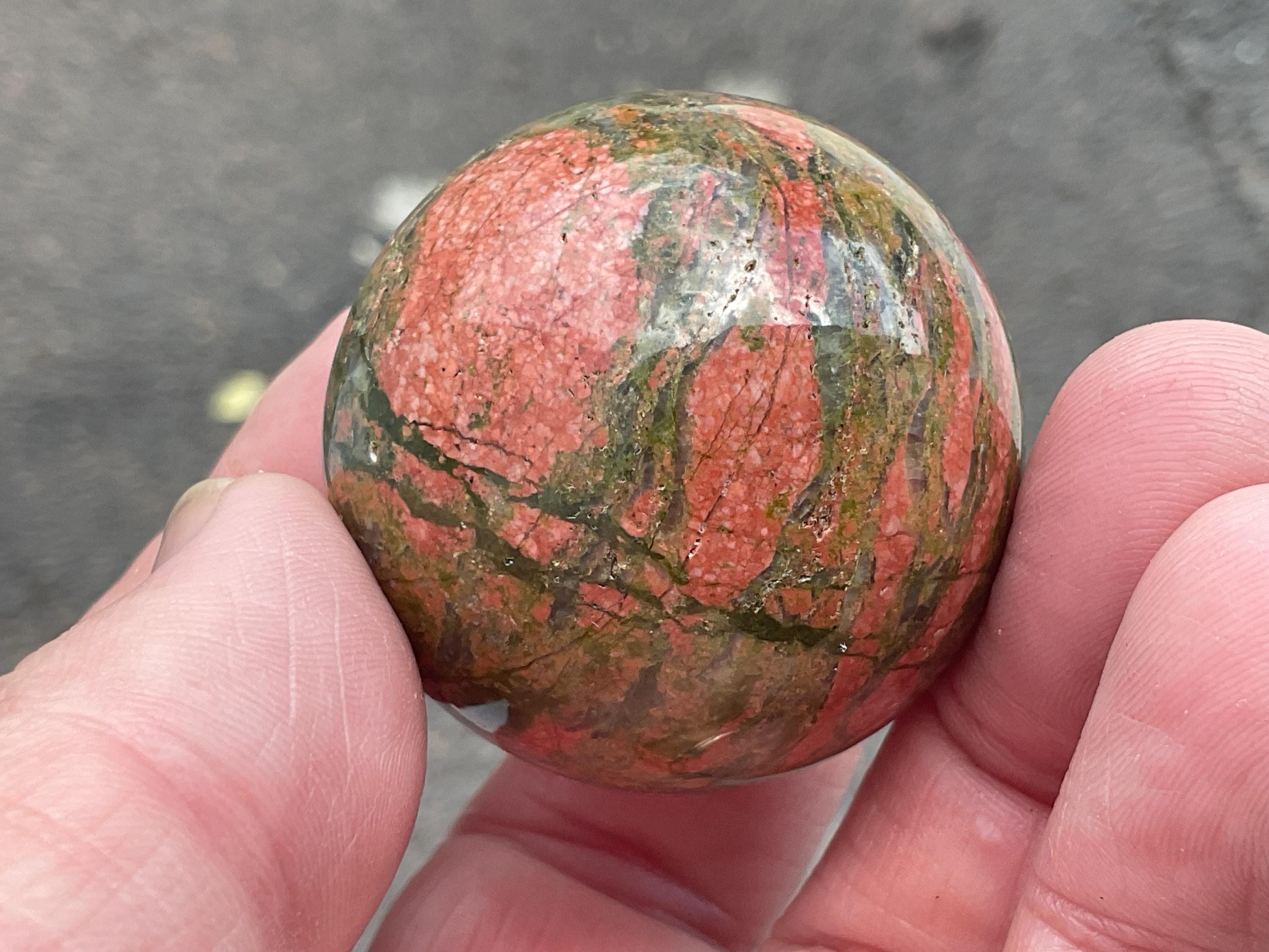 84g Unakite Sphere 1A