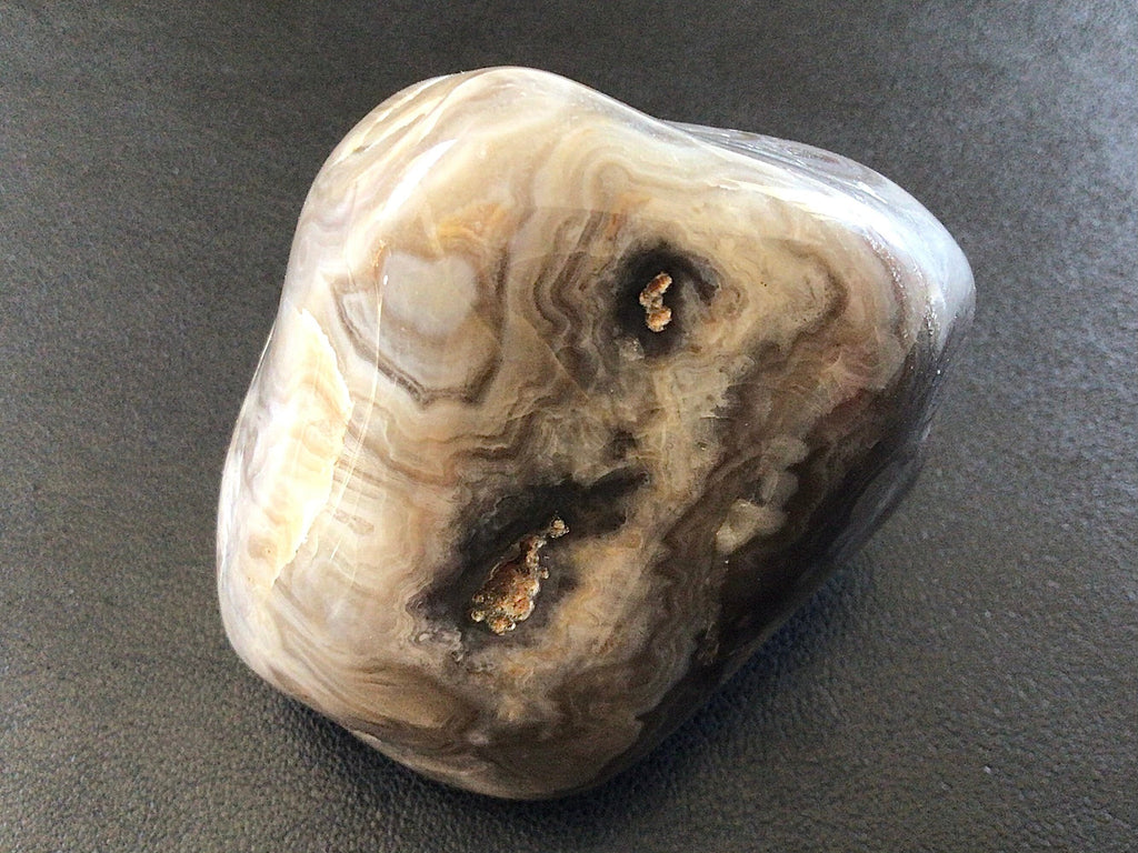 133g Large Crazy Lace Agate Palmstone 2A