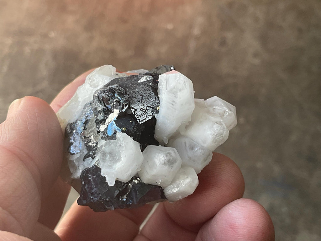 126g Galena in Quartz Cluster Specimen B from Guangxi, China