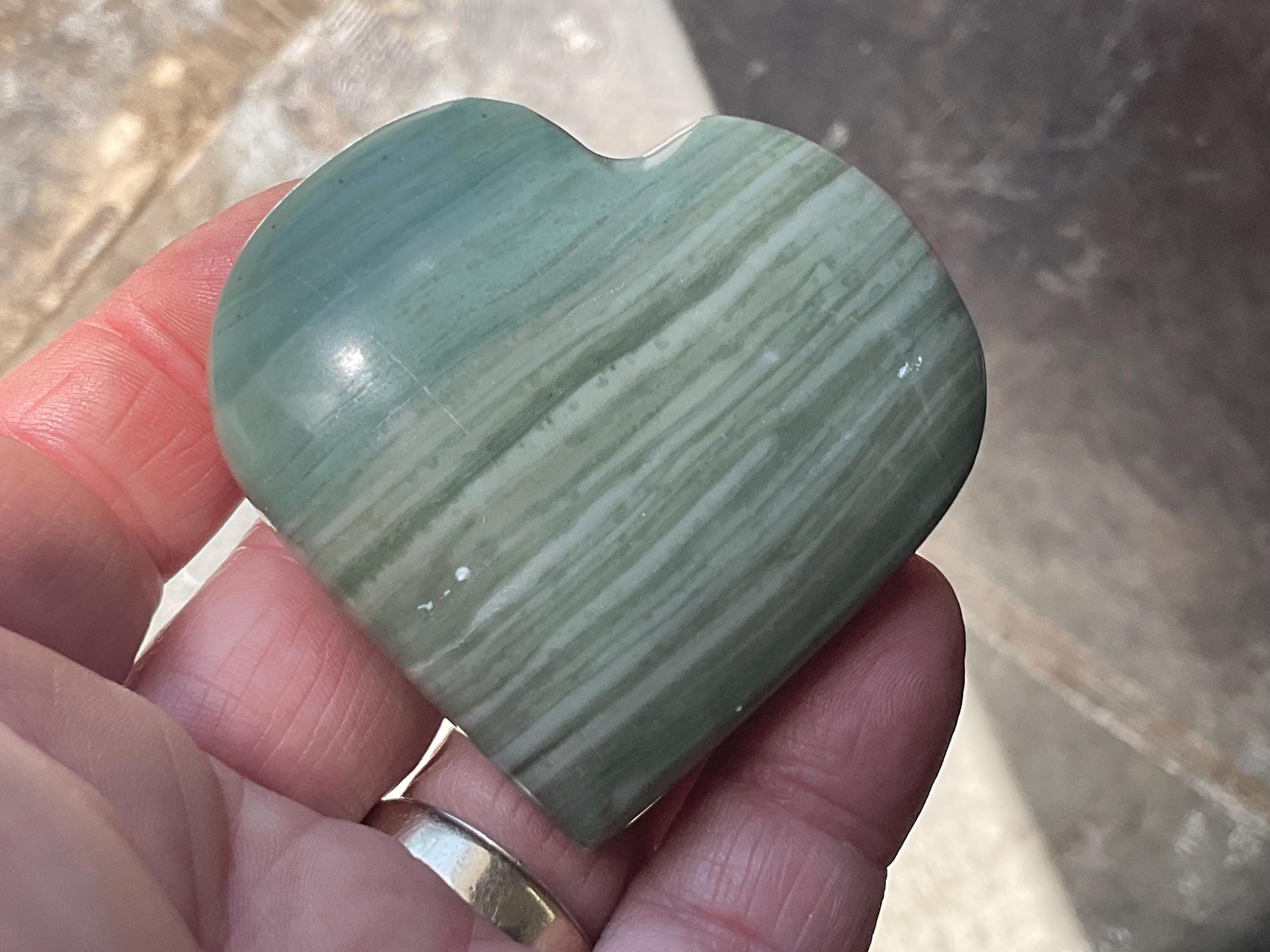 109g Jasper with Common Opal Heart C