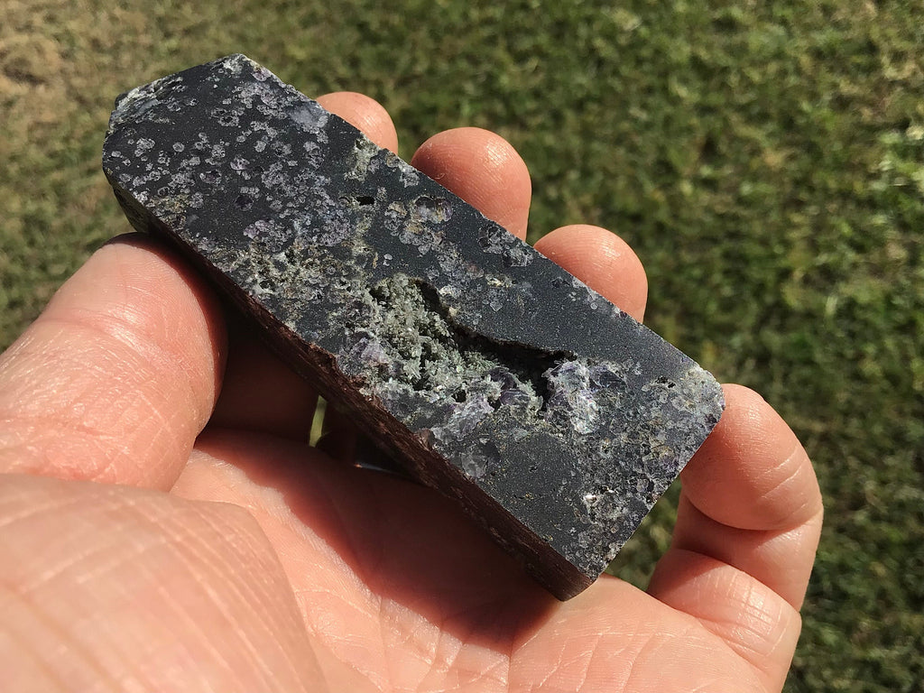 100g Sphalerite Generator with Lavender Fluorite and Clear Quartz 2C