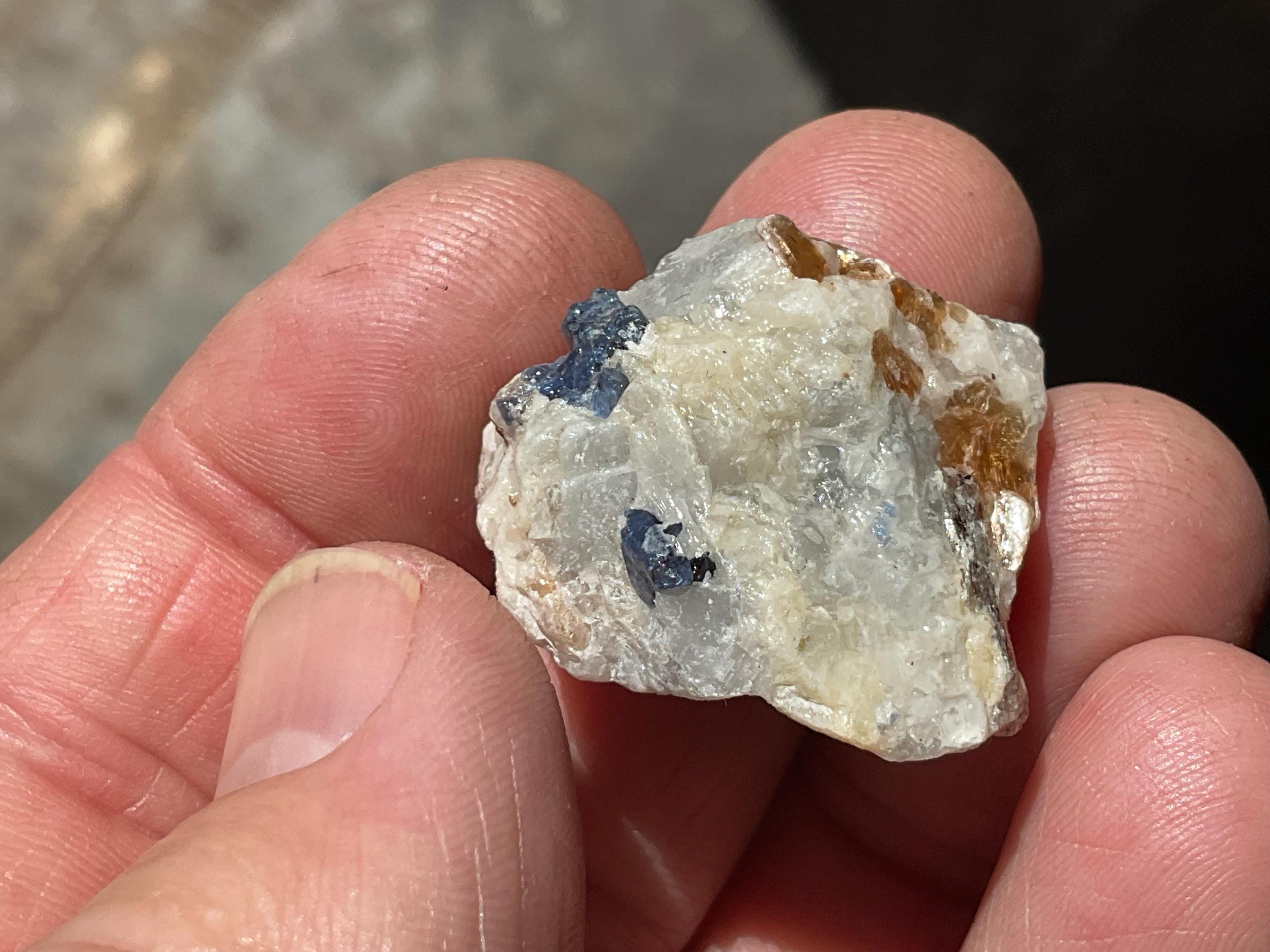 13g Natural Blue Spinel and Mica in Matrix Specimen 6