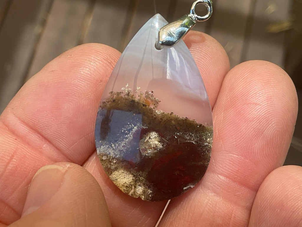 6g Moss Agate Pendant 3B