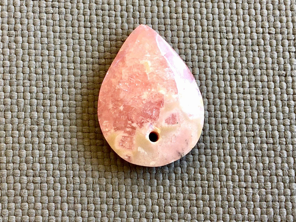 Rhodochrosite Drilled Pendant 2B