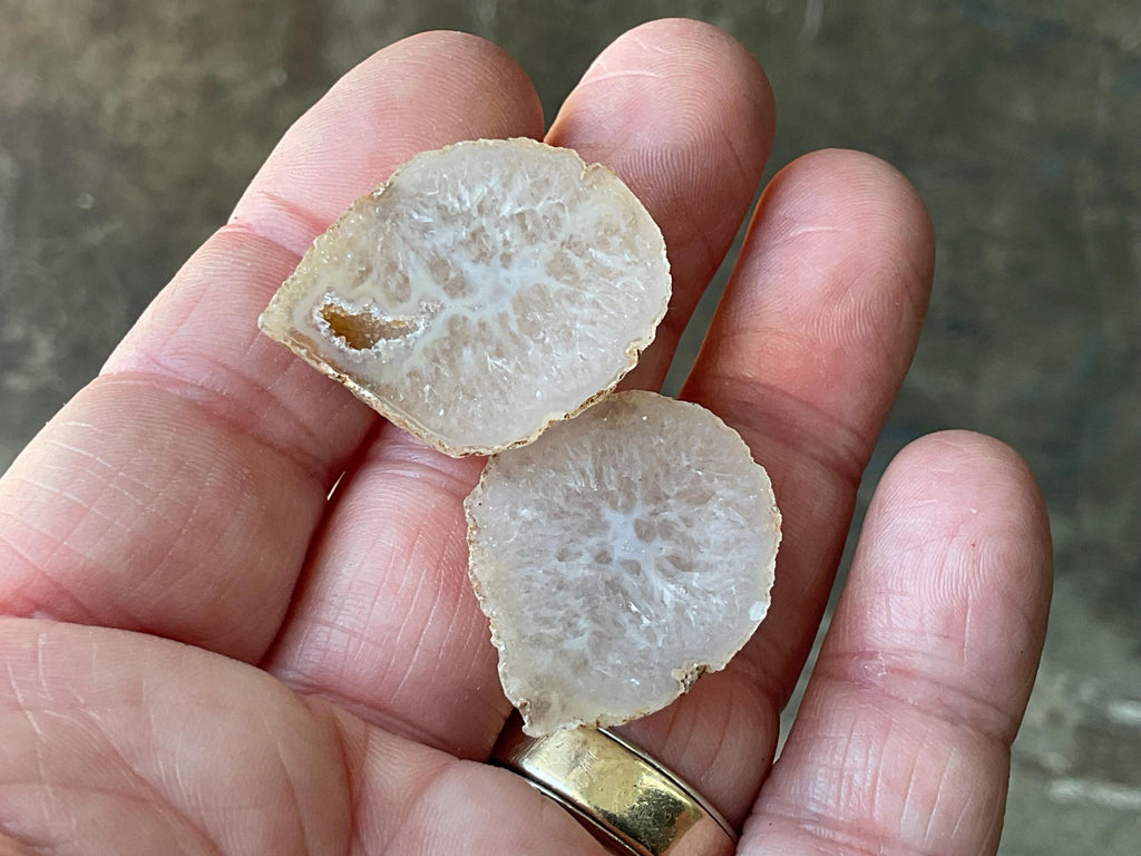 18g Small Brazilian Agate Polished Pair B