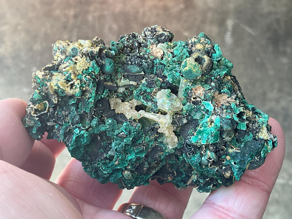 236g Australian Malachite, Cerussite and Pyromorphite Specimen 8C from Rum Jungle