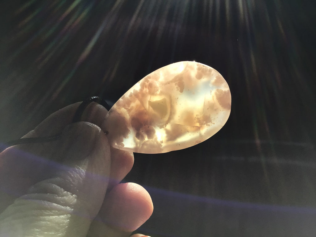 Flower Agate Pendant C