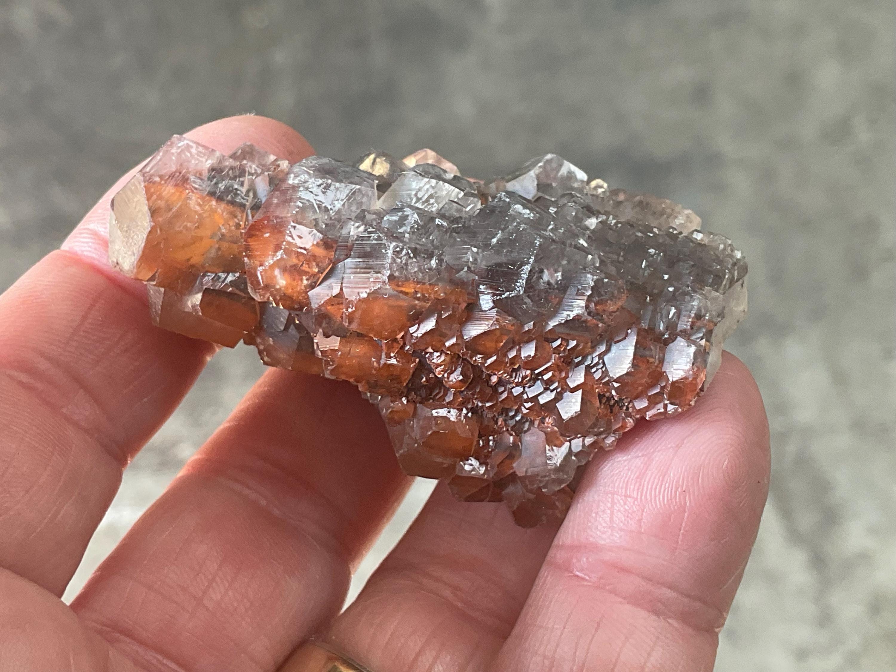 72g “Red Pagoda” Calcite Specimen 8B from Hubei, China