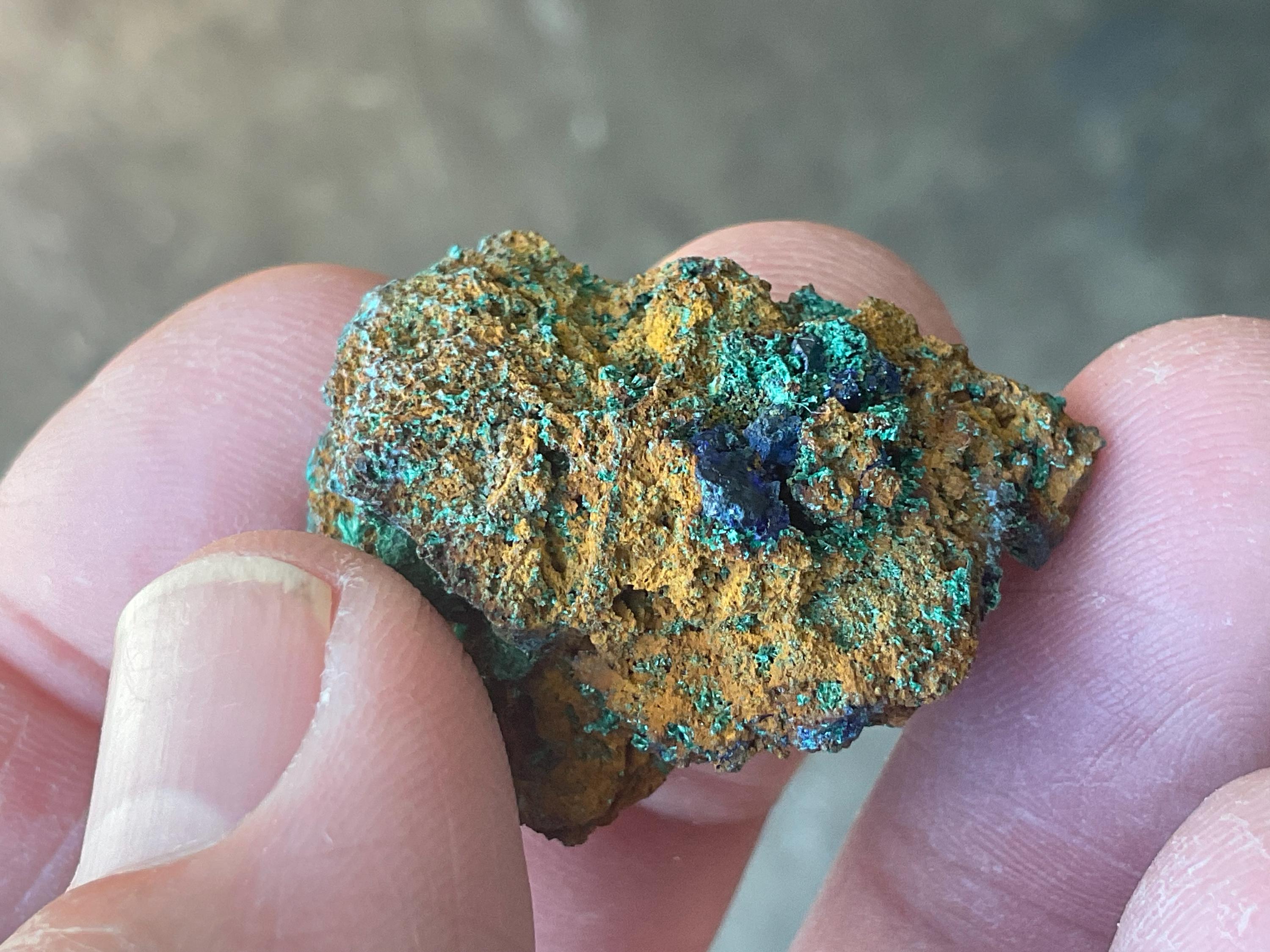 8g Azurite with Malachite Specimen 1A from Anhui, China