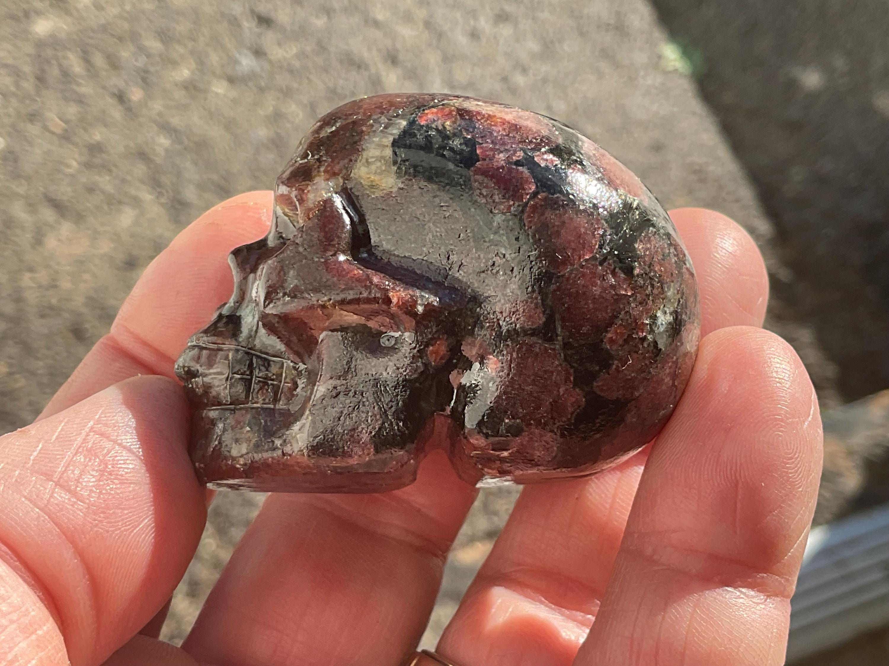 124g Garnet in Matrix Skull B