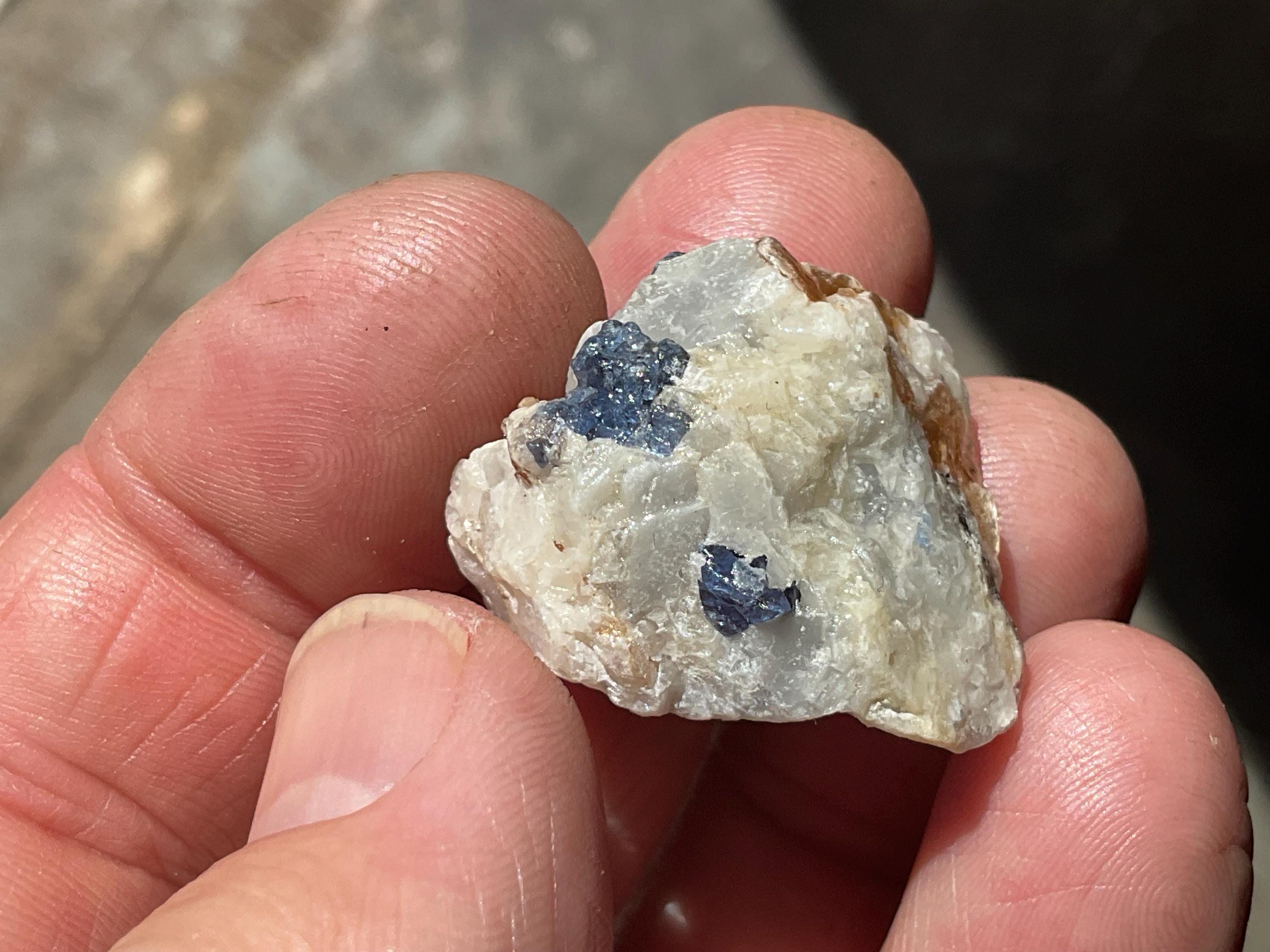 13g Natural Blue Spinel and Mica in Matrix Specimen 6