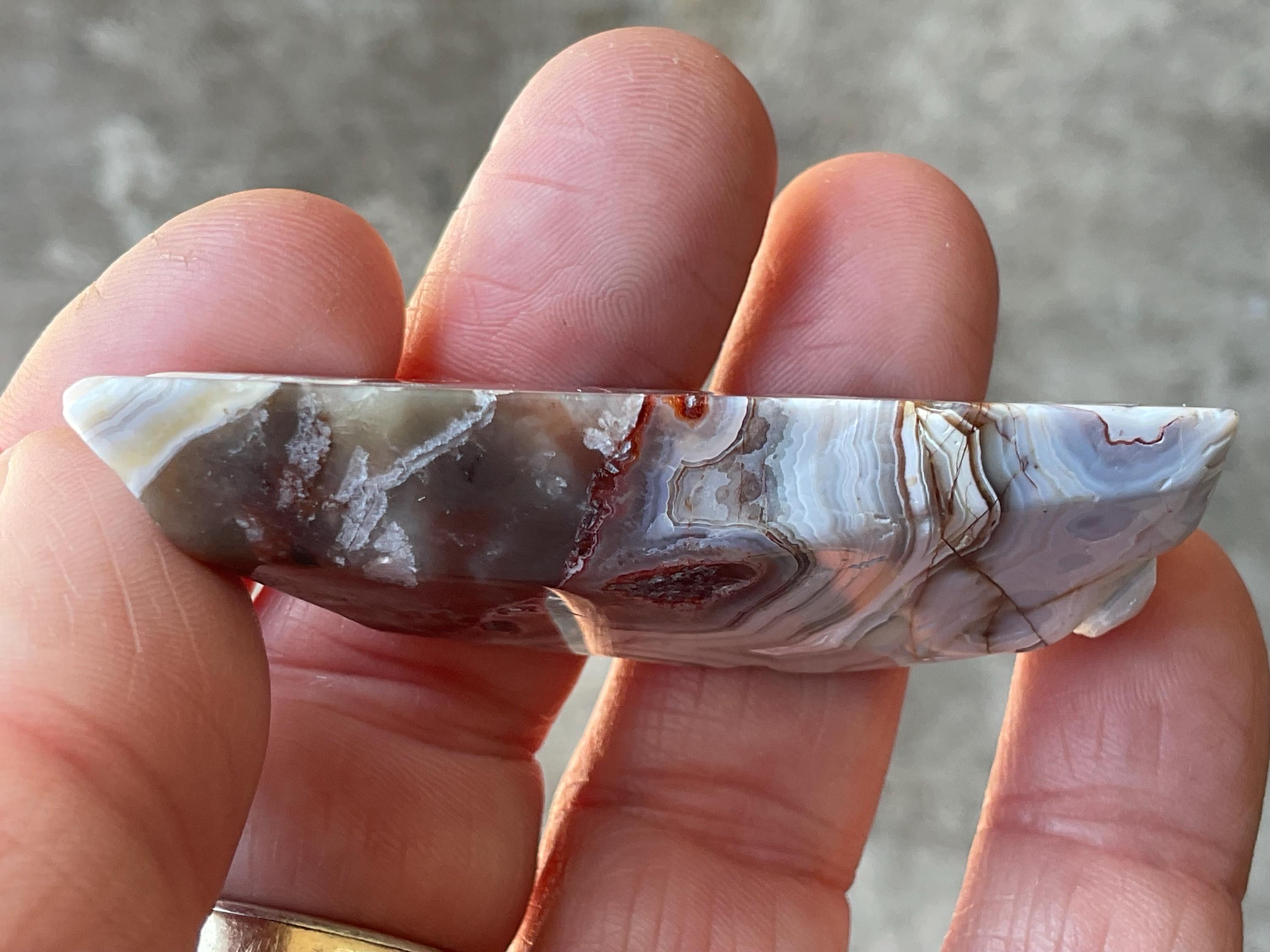 42g Mexican Crazy Lace Agate Freeform 10B