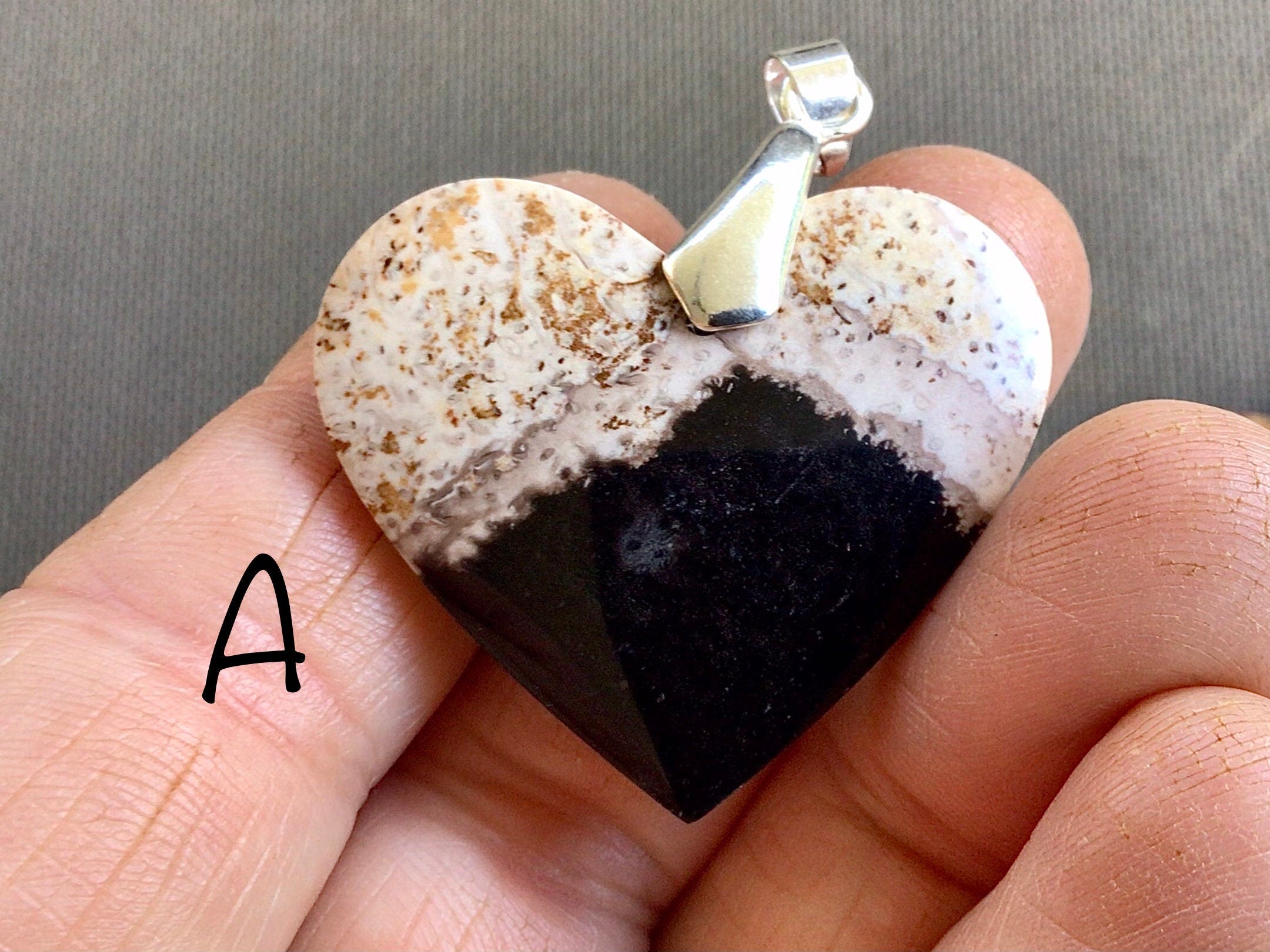 Indonesian Fossilised Palm Tree Pendants Group 5