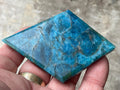 82g Blue Apatite Polished Diamond 2C