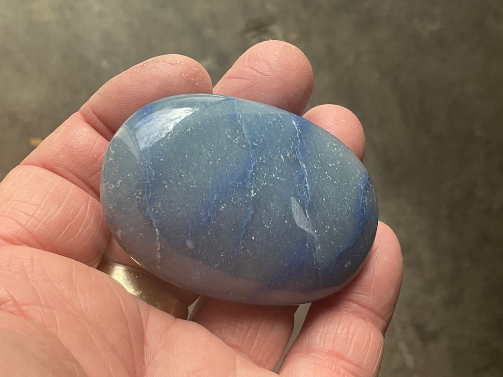 74g “Blue Vein Quartz” Palmstone