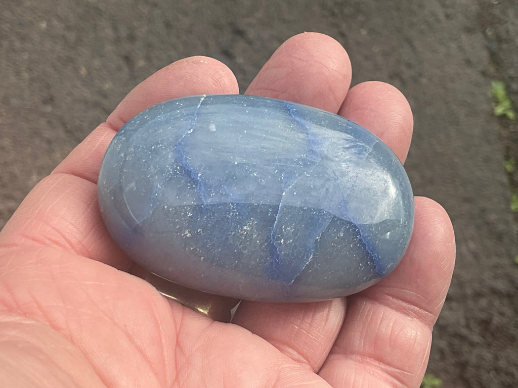 74g “Blue Vein Quartz” Palmstone