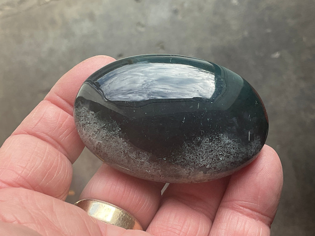 76g Moss Agate Palmstone