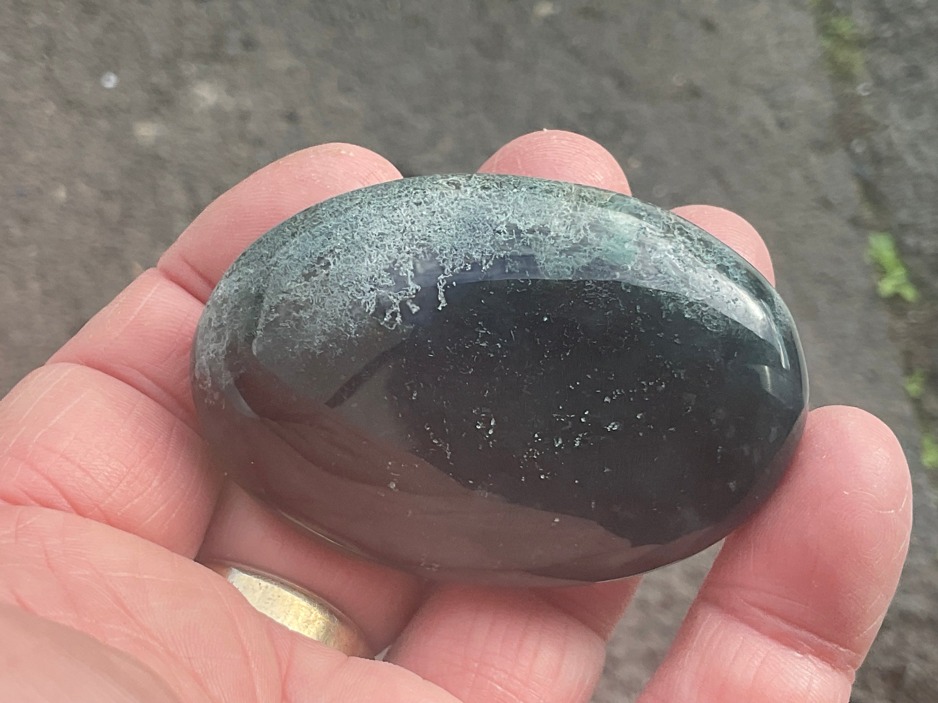 76g Moss Agate Palmstone