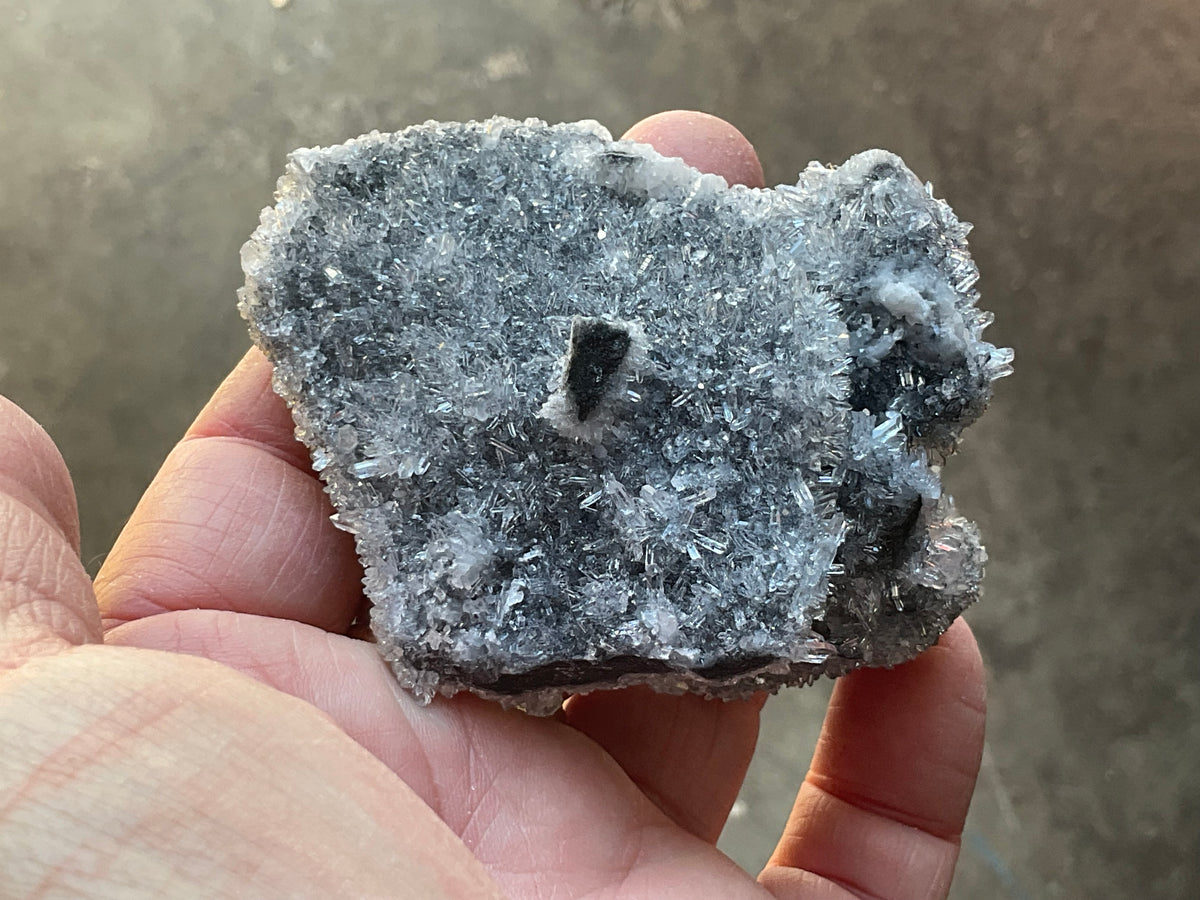 122g “Chrysanthemum Quartz” with Bladed Calcite Specimen B