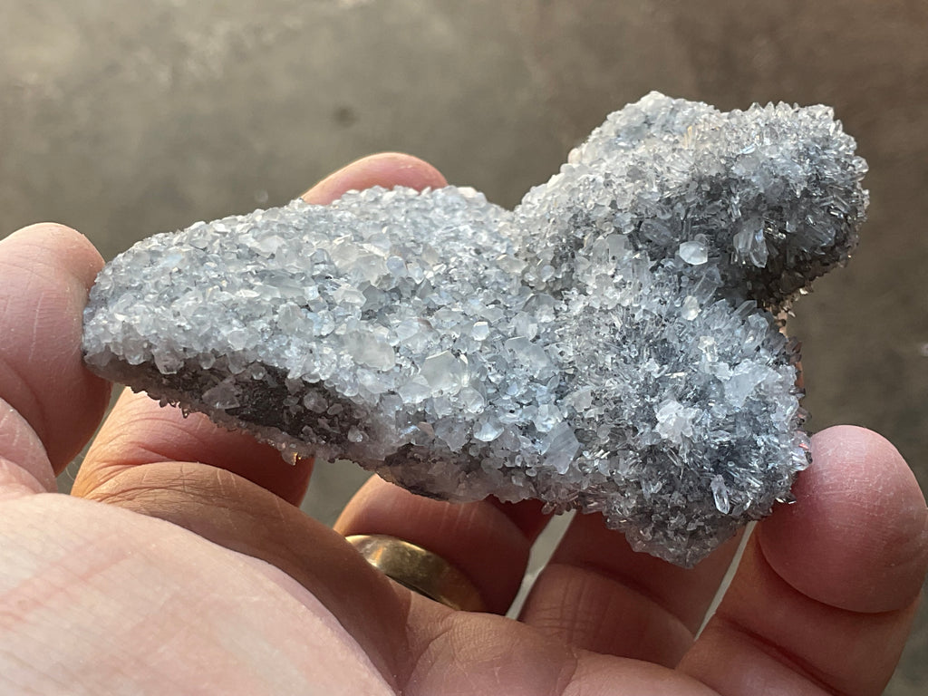 122g “Chrysanthemum Quartz” with Bladed Calcite Specimen B