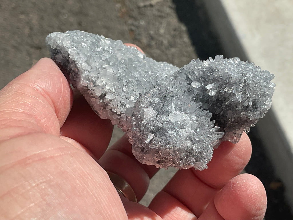 122g “Chrysanthemum Quartz” with Bladed Calcite Specimen B