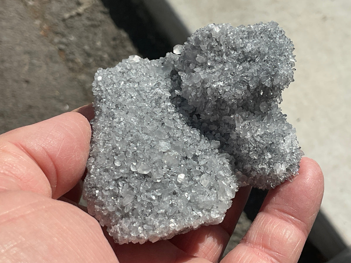 122g “Chrysanthemum Quartz” with Bladed Calcite Specimen B