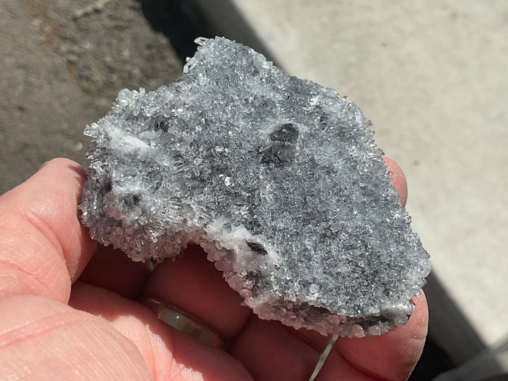 122g “Chrysanthemum Quartz” with Bladed Calcite Specimen B