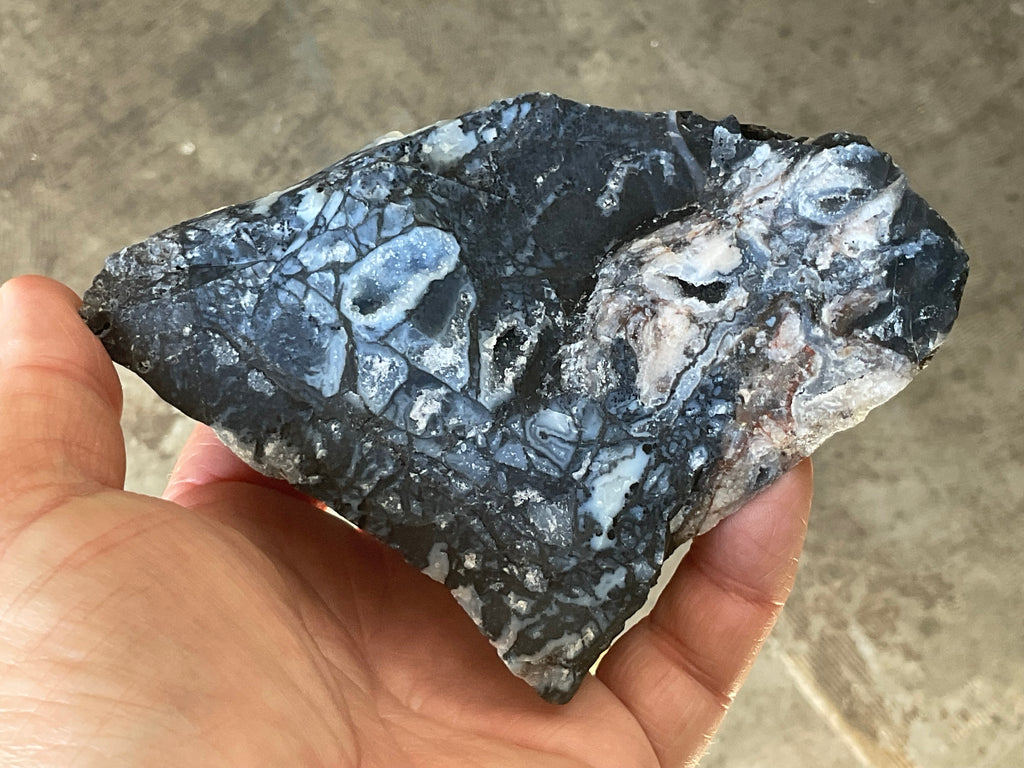 474g Sardonyx Rough with Quartz Vugs Specimen