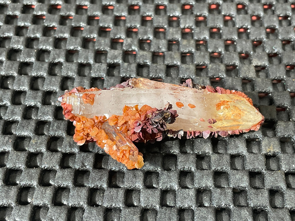 10g Double Terminated Self Healer Rose Hematite Coated Quartz Specimen