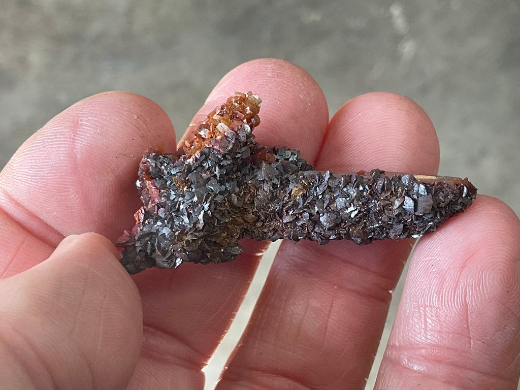 10g Double Terminated Self Healer Rose Hematite Coated Quartz Specimen