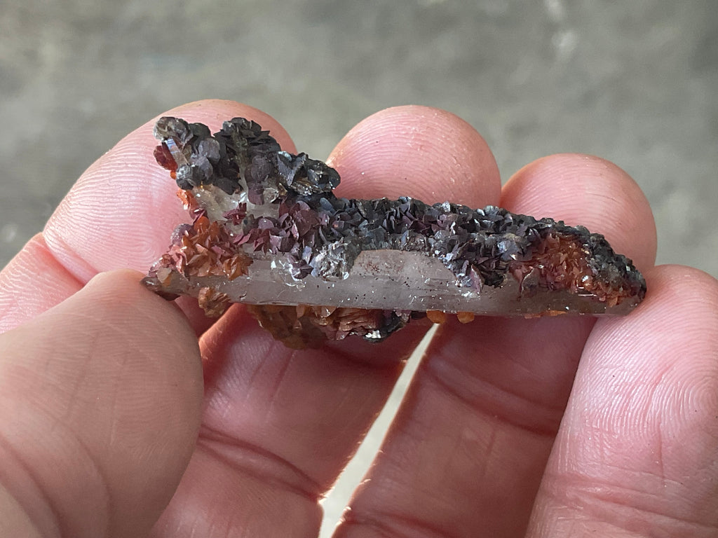 10g Double Terminated Self Healer Rose Hematite Coated Quartz Specimen