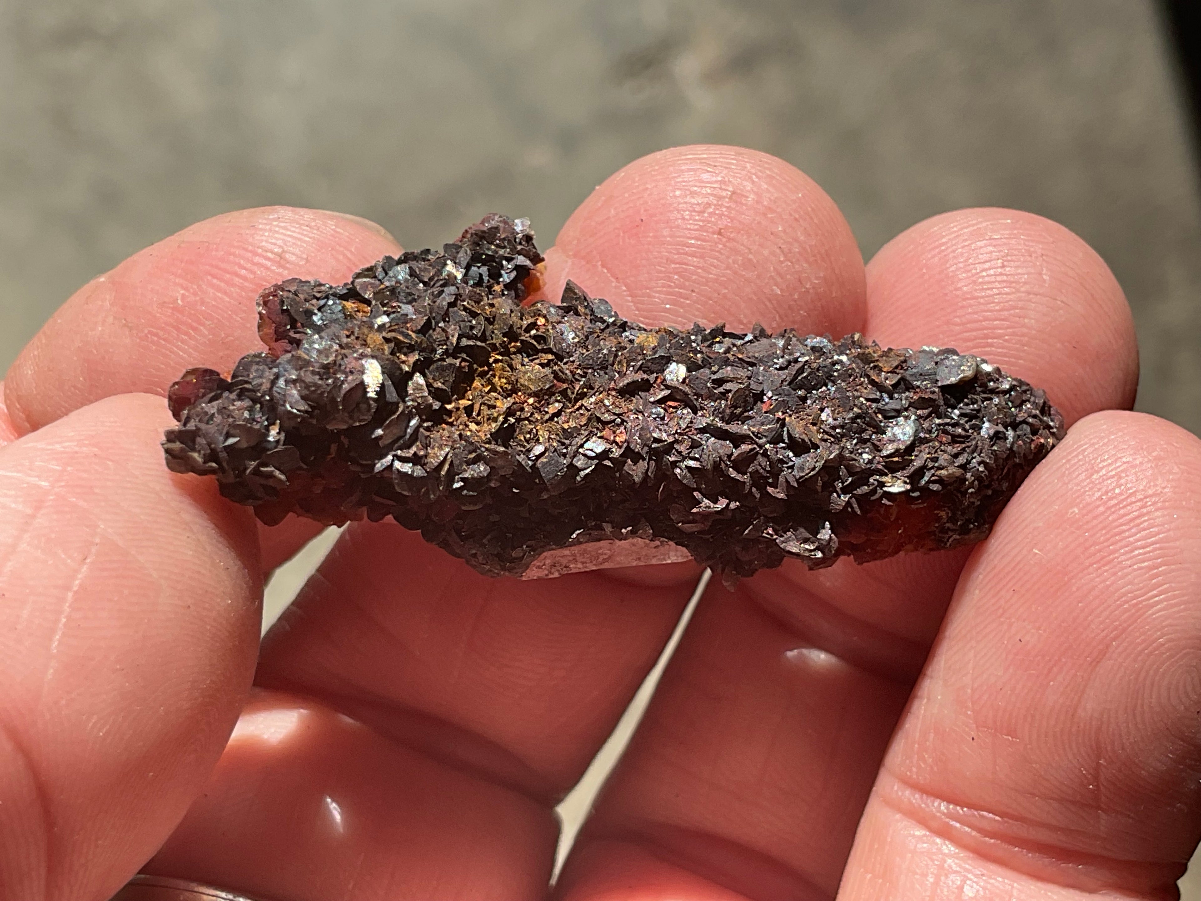 10g Double Terminated Self Healer Rose Hematite Coated Quartz Specimen