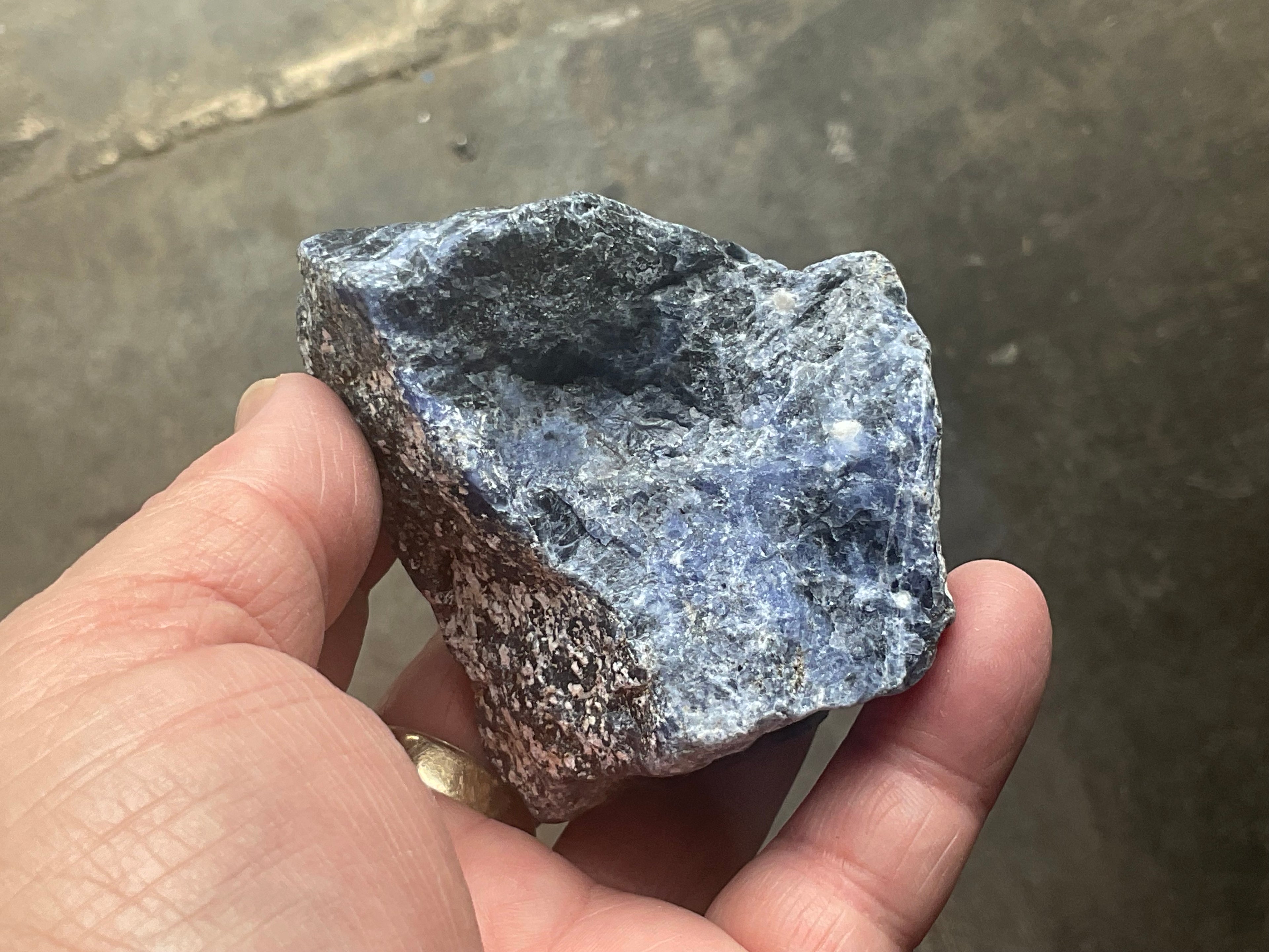 220g Sodalite Rough Piece 2C
