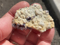 40g Phantom Cubic Fluorite with Calcite and Siderite Specimen 1B