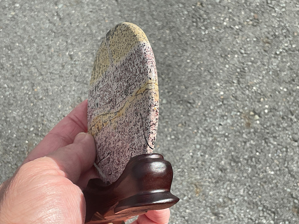 136g “Chinese Picture Jasper” display piece A