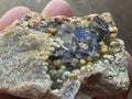 154g Phantom Cubic Fluorite with Calcite and Siderite Specimen 2A