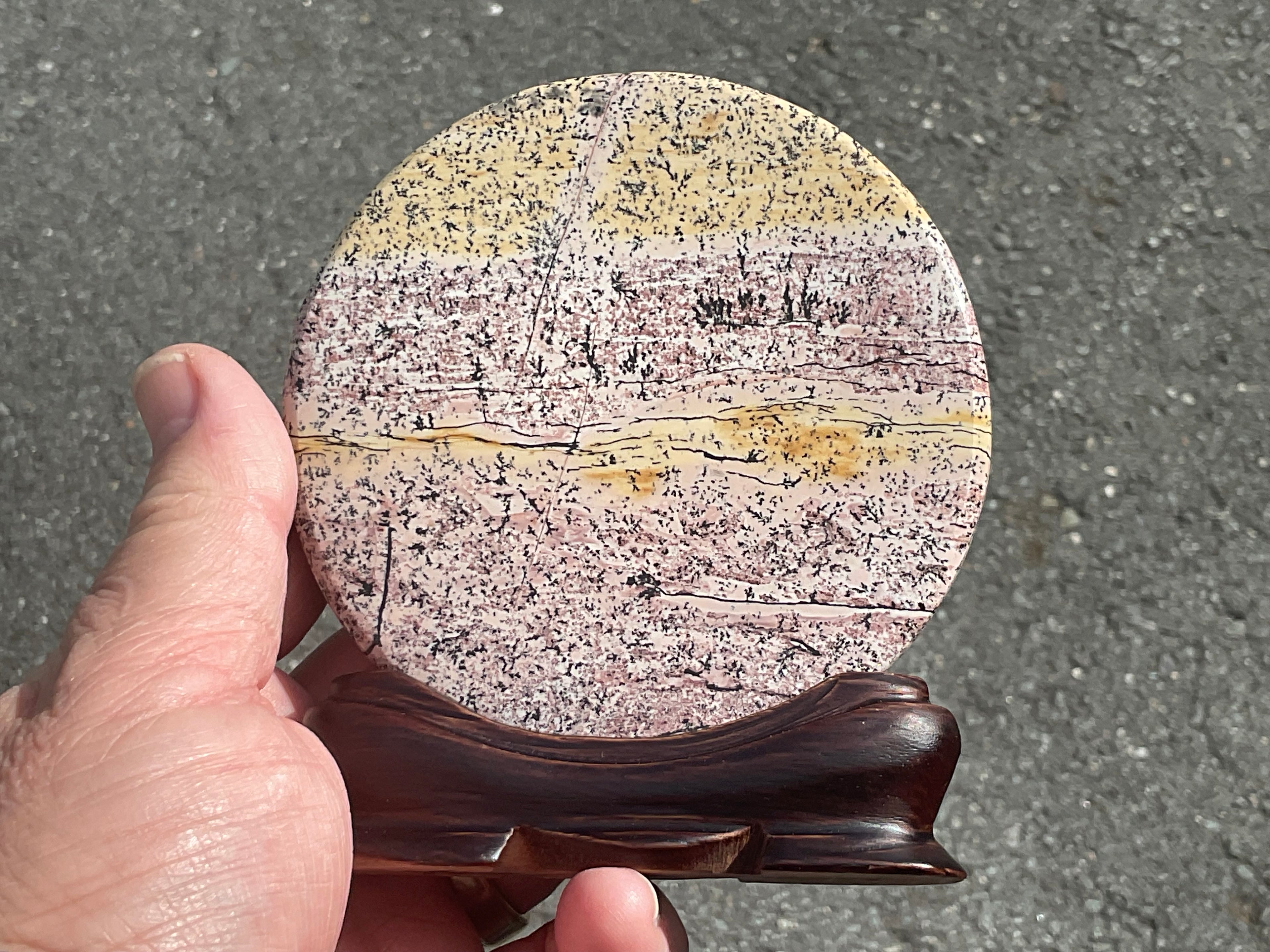136g “Chinese Picture Jasper” display piece A