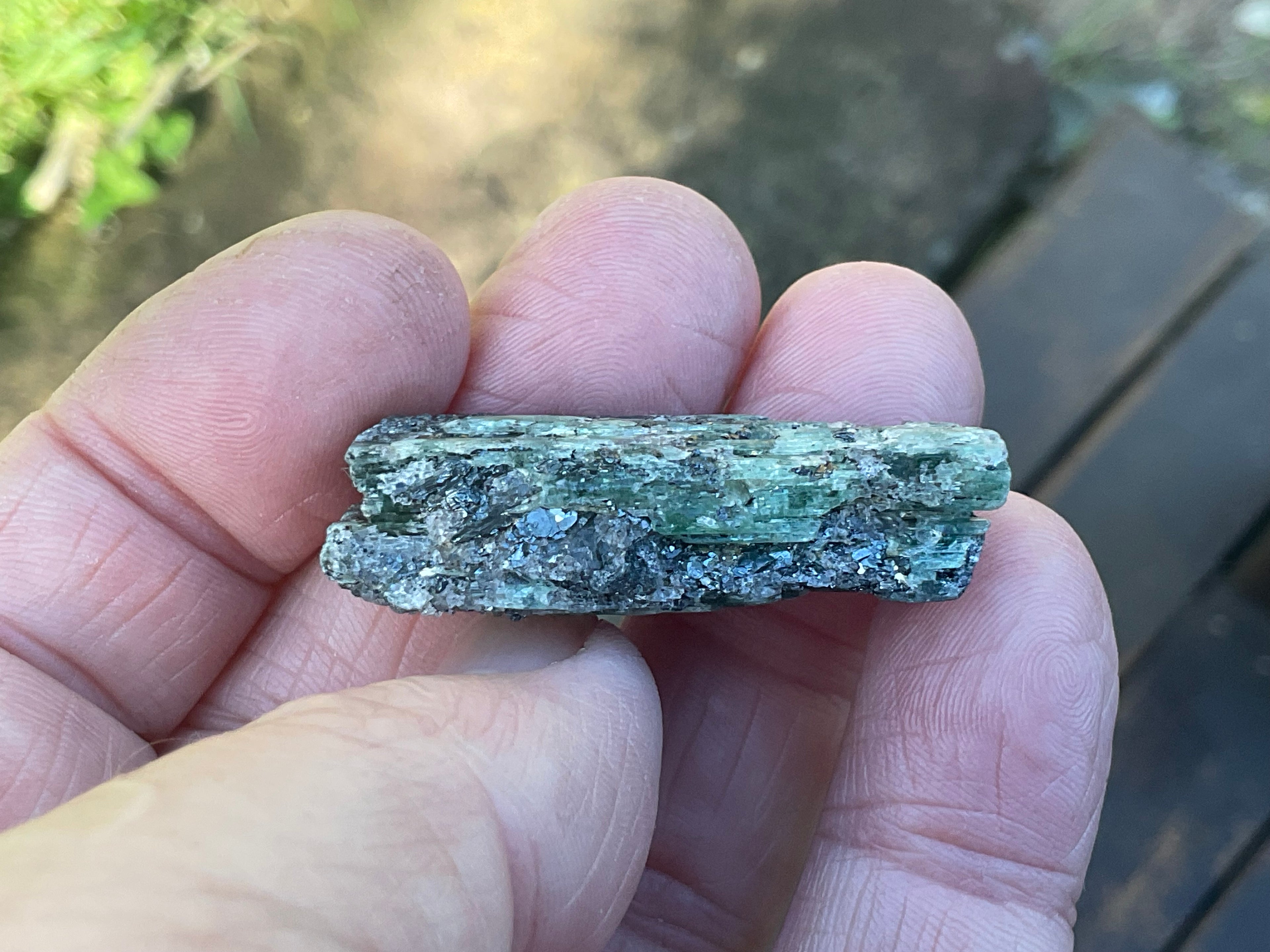 18g Dark Green Pakistan Kyanite + Rough 2C