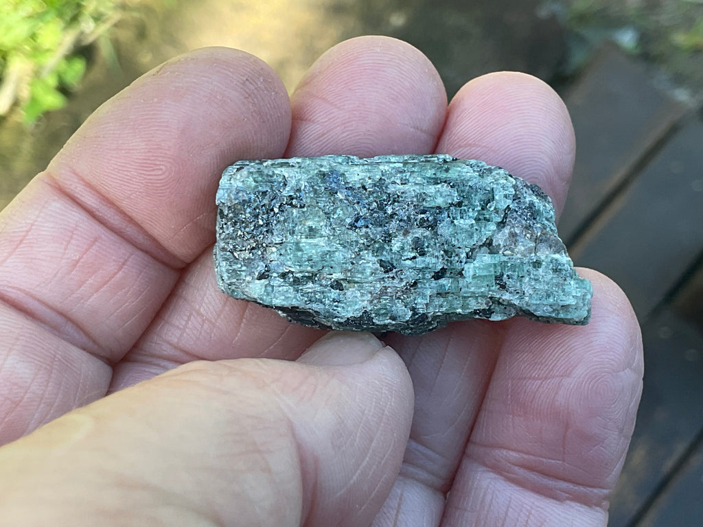 18g Dark Green Pakistan Kyanite + Rough 2C