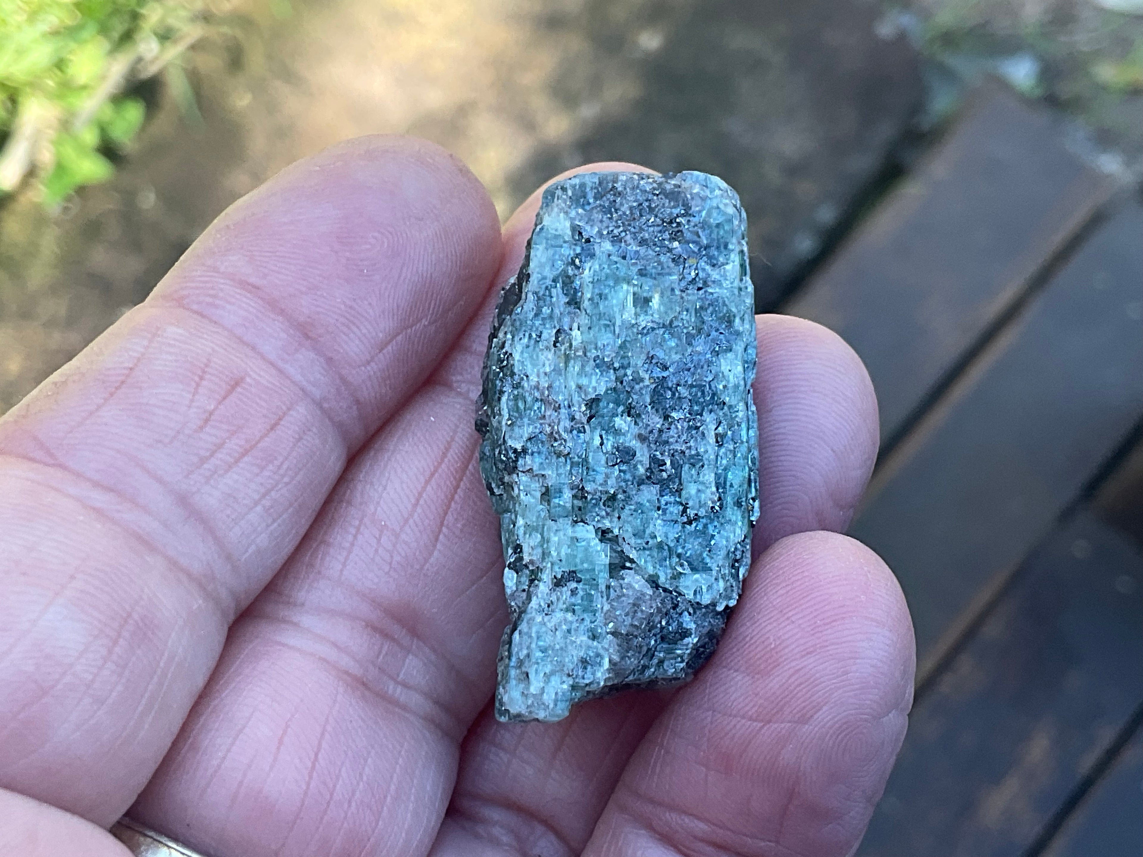 18g Dark Green Pakistan Kyanite + Rough 2C