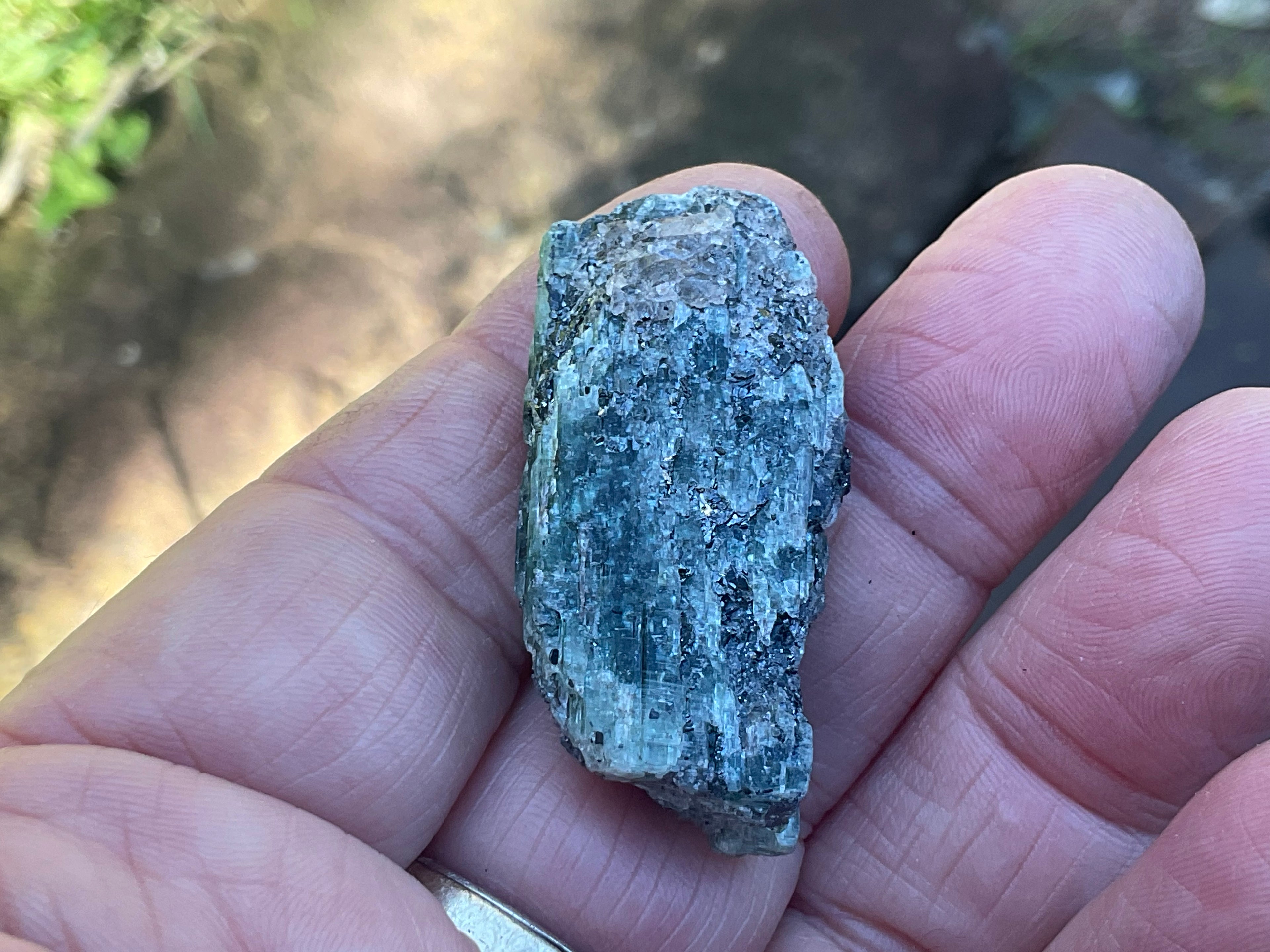 18g Dark Green Pakistan Kyanite + Rough 2C