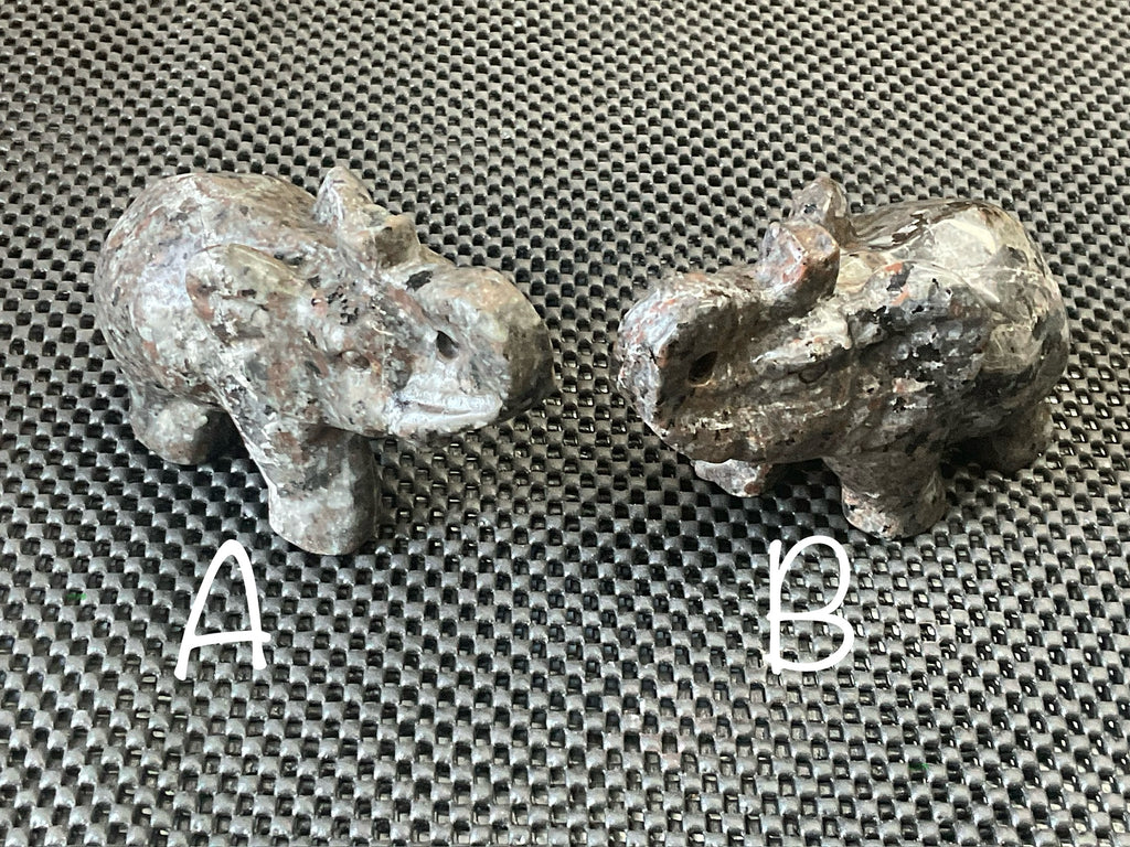 490g Syenite with Sodalite “Yooperlite” Large Carved Elephant A