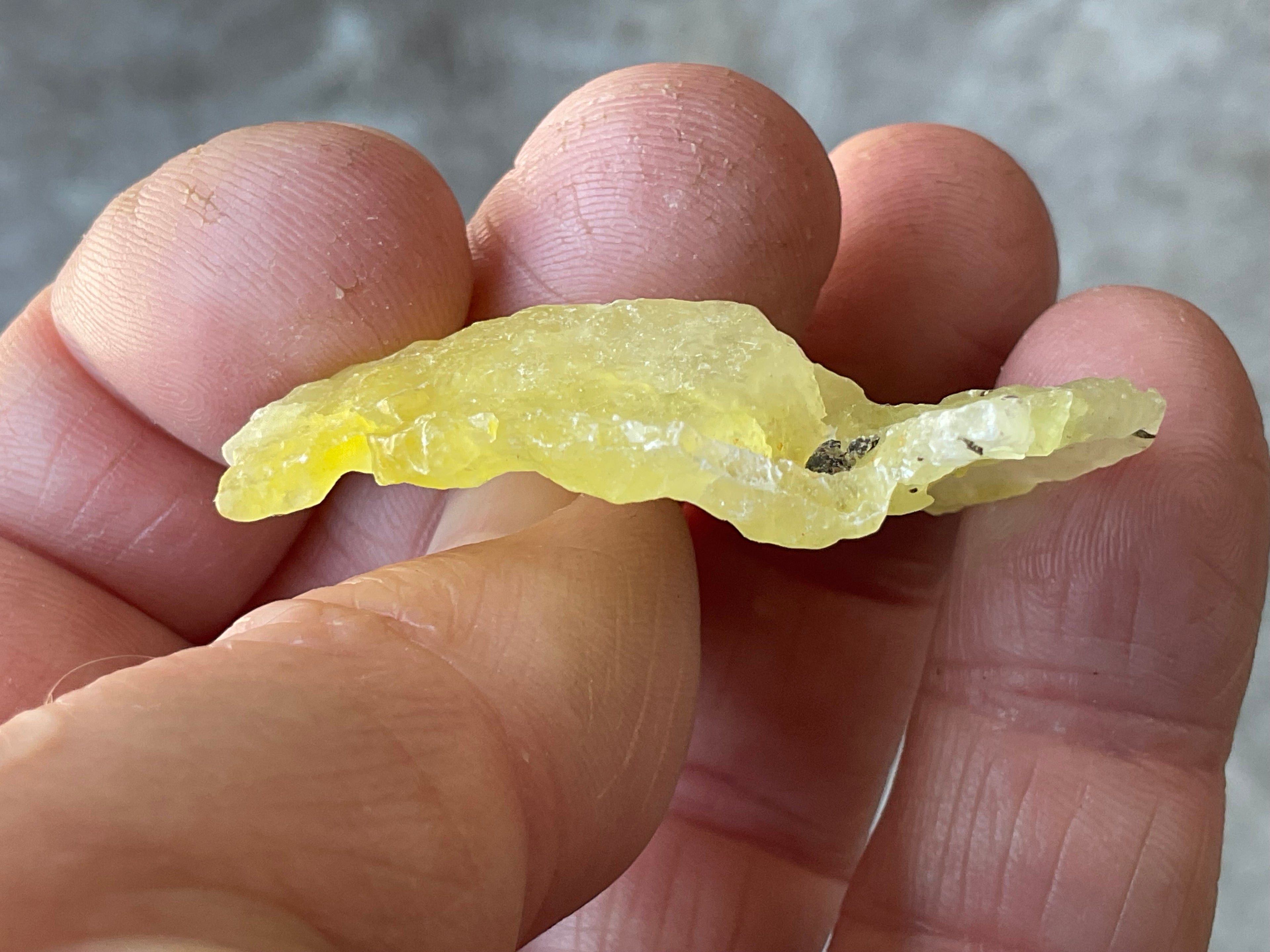 6g Pakistan Yellow Brucite Specimen 3A