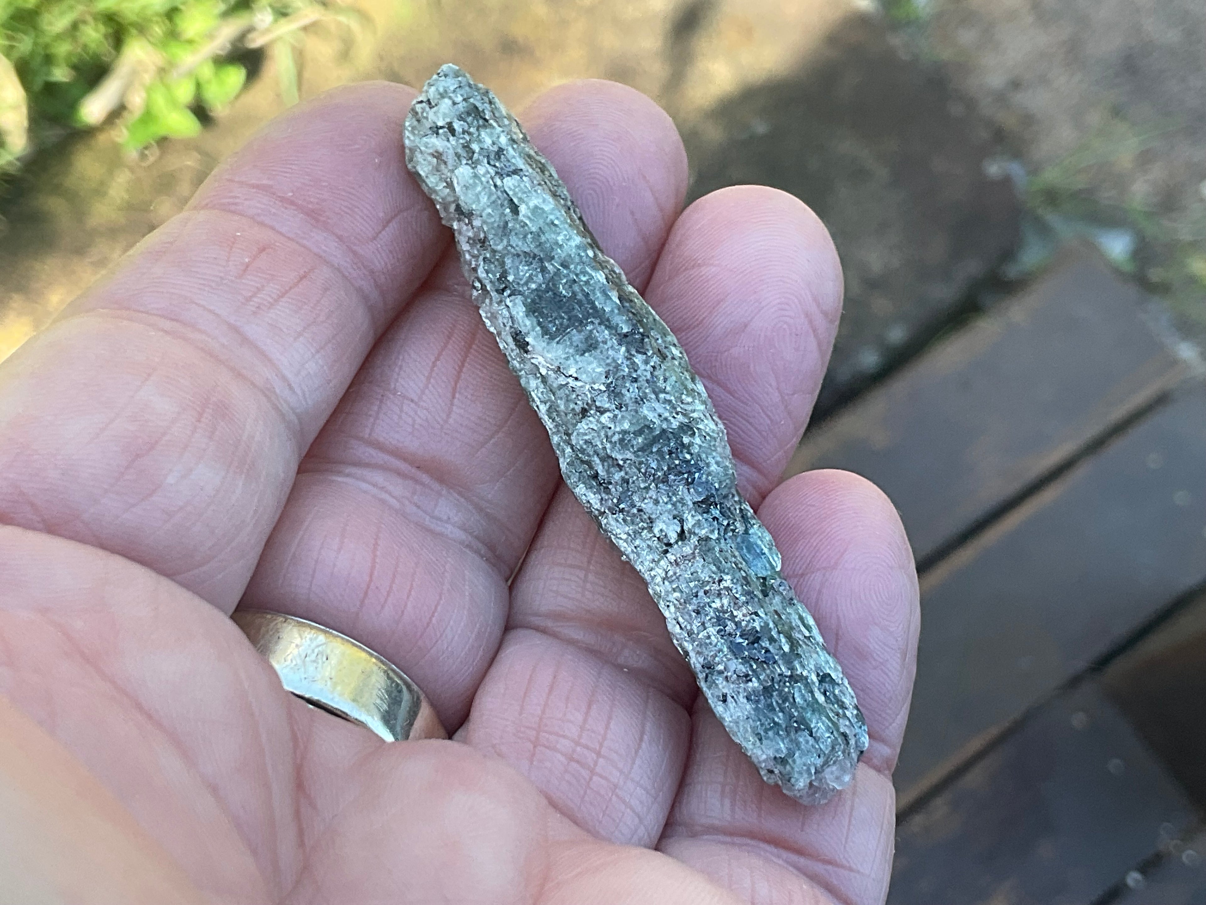 18g Dark Green Pakistan Kyanite + Rough 3C