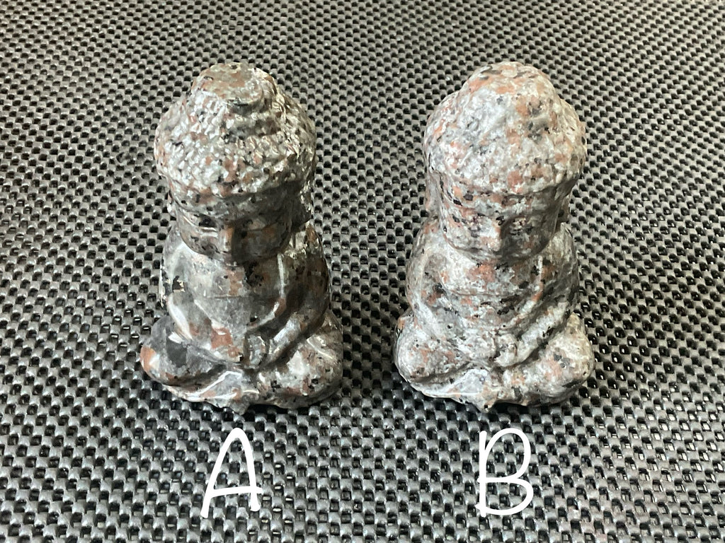 580g Syenite with Sodalite (Yooperlite) Buddha Carving A