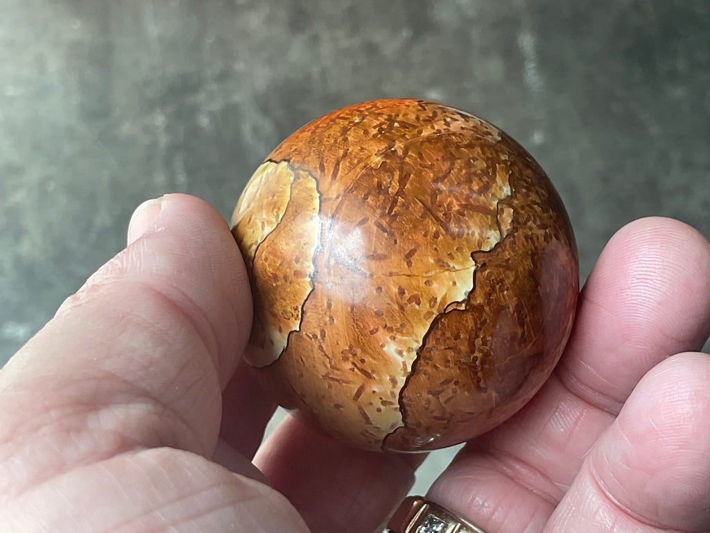 144g “Wood Jasper” Sphere A